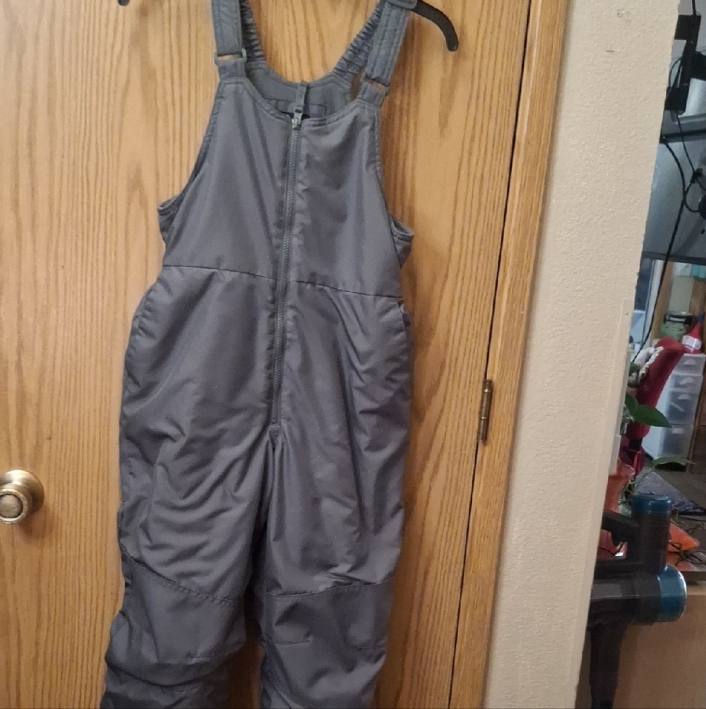 All in Motion Charcoal Kids Snow Bib Overalls